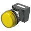 M22N Indicator, Plastic flat etched, Yellow, Yellow, 24 V, push-in ter thumbnail 3