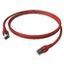 Patchcord RJ45 shielded Cat.6a 10GB, LS0H, red,     2.0m thumbnail 6