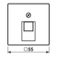 Plate f. 1-gang modular jack socket A569-1BFPLUAANM thumbnail 4