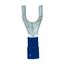Fork crimp cable shoe, insulated, blue, 1.5-2.5mmý, M6 thumbnail 1