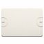 BLANK PLATE FOR RETTANGOLARI FLUSH-MOUNTING BOXES - 3 GANG - WITH SCREW - CLOUD WHITE thumbnail 2