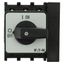 On-Off switch, P1, 40 A, flush mounting, 3 pole, 1 N/O, 1 N/C, with black thumb grip and front plate thumbnail 31