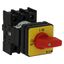 On-Off switch, P1, 40 A, center mounting, 3 pole, Emergency switching off function, with red thumb grip and yellow front plate thumbnail 11