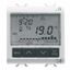 TIMED THERMOSTAT - DAILY/WEEKLY PROGRAMMING - 230V ac 50/60Hz - 2 MODULES - SYSTEM WHITE thumbnail 2