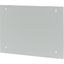 Section wide cover, closed, HxW=400x1000mm, IP55, grey thumbnail 5