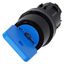 Key-operated switch O.M.R, 22 mm, round, plastic, lock number 73038, blue, with 2 keys, 2 switch positions O thumbnail 2