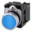 Pushbutton, 22 mm, round, metal, shiny, blue, pushbutton, flat, momentary  3SU1150-0AB50-1BA0-Z Y11 thumbnail 1