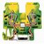 2-conductor ground terminal block 2.5 mm² lateral marker slots green-y thumbnail 2