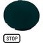 Button plate, flat black, STOP thumbnail 4