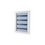 Complete flush-mounted flat distribution board with window, white, 24 SU per row, 5 rows, type C thumbnail 2