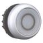 Illuminated pushbutton actuator, RMQ-Titan, Flush, maintained, White, inscribed 0, Bezel: titanium thumbnail 6