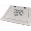 Top plate, for arc protection, for WxD=1200x600mm, IP40, grey thumbnail 1