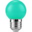LED E27 Ball G45x68 230V 1W 320° AC Green Non-Dim thumbnail 2