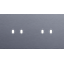 Twofold faceplate, horizontal 71 mm centre distance, for double switch thumbnail 1