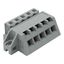 1-conductor female connector, angled CAGE CLAMP® 2.5 mm² gray thumbnail 1