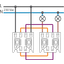 Splashproof double two-way switch 10 AX/250 Vac with plug-in terminals thumbnail 2