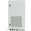 Section wide door, ventilated, right, HxW=700x425mm, IP31, grey thumbnail 2