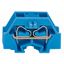 4-conductor terminal block without push-buttons with fixing flange blu thumbnail 2