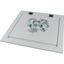 Top plate, for arc protection, for WxD=600x600mm, IP40, grey thumbnail 4