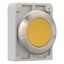 Pushbutton, RMQ-Titan, flat, momentary, yellow, blank, Front ring stainless steel thumbnail 8