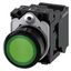 Illuminated pushbutton, 22 mm, round, plastic, green, pushbutton, flat, momentary contact type, with holder, 1NO, LED module with integrated  3SU1106-0AB40-3BA0-Z Y10 thumbnail 2