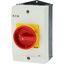 Safety switch, P1, 25 A, 3 pole, 1 N/O, 1 N/C, Emergency switching off function, With red rotary handle and yellow locking ring, Lockable in position thumbnail 40