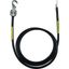 Earthing cable 16mm² / L 1.5m black w. 1 cable lug (B) M8/M10, 1 pin c thumbnail 1