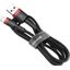 Cable USB A plug - USB C plug 1.0m QC3.0 red+black BASEUS thumbnail 1