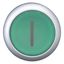 Illuminated pushbutton actuator, RMQ-Titan, Flush, momentary, green, inscribed, Bezel: titanium thumbnail 10