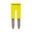 Cross bar for terminal blocks 16 mm² screw models, 2 poles, Yellow col thumbnail 4