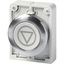 Pushbutton, RMQ-Titan, Flat, momentary, gray, inscribed, Metal bezel thumbnail 4