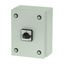 On-Off switch, P1, 40 A, 3 pole, surface mounting, with black thumb grip and front plate, in steel enclosure thumbnail 4