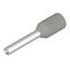 Wire-end ferrule, insulated, 10 mm, 8 mm, grey thumbnail 2