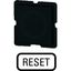 Button plate for push-button, Inscription: RESET, 25 x 25 thumbnail 2