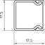 WDK20020SW Wall trunking system with base perforation 2000x20x20 thumbnail 2