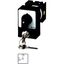 Changeoverswitches, T0, 20 A, flush mounting, 4 pole, with black thumb grip and front plate, Cylinder lock SVA thumbnail 4