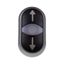 Double push-button, illuminated, black/black, `ARROWSï thumbnail 1
