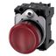 Indicator lights, 22 mm, round, plastic, red, lens, smooth, with holder, LED module with integrated LED 110 V AC,  3SU1103-6AA20-1AA0-Z Y15 thumbnail 1