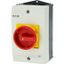 Main switch, P1, 25 A, surface mounting, 3 pole + N, Emergency switching off function, With red rotary handle and yellow locking ring, Lockable in the thumbnail 7