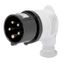 90° PLUG - IP44 - 3P+N+E 16A 480-500V 50/60HZ - BLACK - 7H - SCREW WIRING thumbnail 2