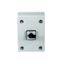 On-Off switch, P1, 25 A, 3 pole + N, surface mounting, with black thumb grip and front plate, in steel enclosure thumbnail 2