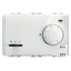 SUMMER/WINTER ELECTRONIC THERMOSTAT WITH KNOB ADJUSTMENT - 230V ac 50/60Hz - 3 MODULES - SYSTEM WHITE thumbnail 1