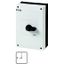 On-Off switch, P3, 63 A, surface mounting, 3 pole, 1 N/O, 1 N/C, with black thumb grip and front plate thumbnail 2