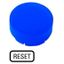 Button lens, raised blue, RESET thumbnail 1