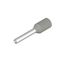 Wire end ferrule, Standard, 0.75 mm², Stripping length: 10 mm, grey thumbnail 1