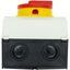 Main switch, P1, 32 A, surface mounting, 3 pole, Emergency switching off function, With red rotary handle and yellow locking ring, Lockable in the 0 ( thumbnail 66