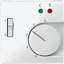 Cen.pl. f. floor thermostat insert w. switch, polar white, glossy, System M thumbnail 4