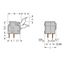 PCB terminal block finger-operated levers 2.5 mm² gray thumbnail 2