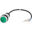 Illuminated pushbutton actuator, classic, flat, maintained, 1 N/O, green, 24 V AC/DC, cable (black) with non-terminated end, 4 pole, 1 m thumbnail 3