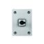 On-Off switch, P1, 25 A, 3 pole + N, surface mounting, with black thumb grip and front plate, in steel enclosure thumbnail 1